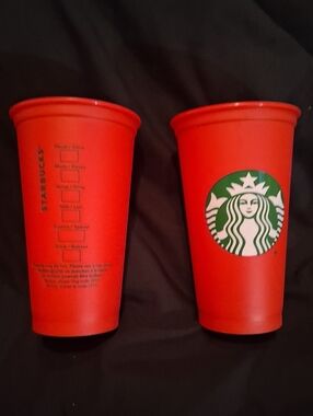 Starbucks Red Reusable Holiday Cups (Set of 2) 2013